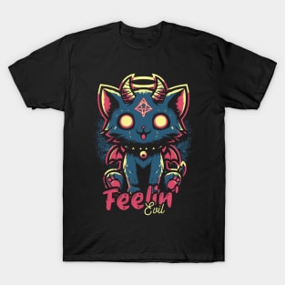 Feelin' Evil - Cute Cat T-Shirt